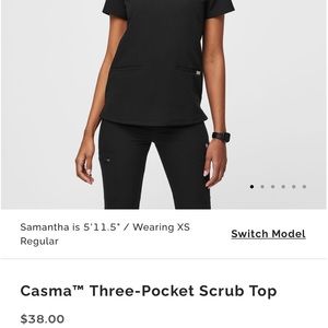 FIGS Casma Three-Pocket scrubs top NWT